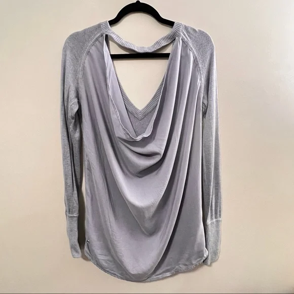 Lululemon Unity Pullover Heathered Fossil Boolux Tencel Sz 8 - Picture 4 of 11